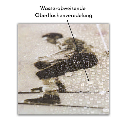Historisches Bild "Bergsteiger" aus den 60er Jahren im Holzrahmen Birnhorn