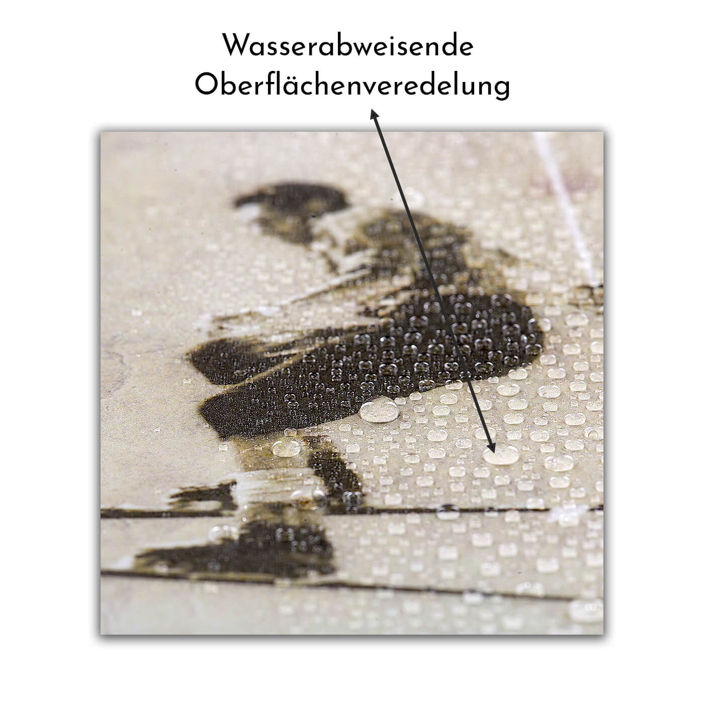 Historisches Bild "Skigebiet" aus den 60er Jahren im Holzrahmen Birnhorn