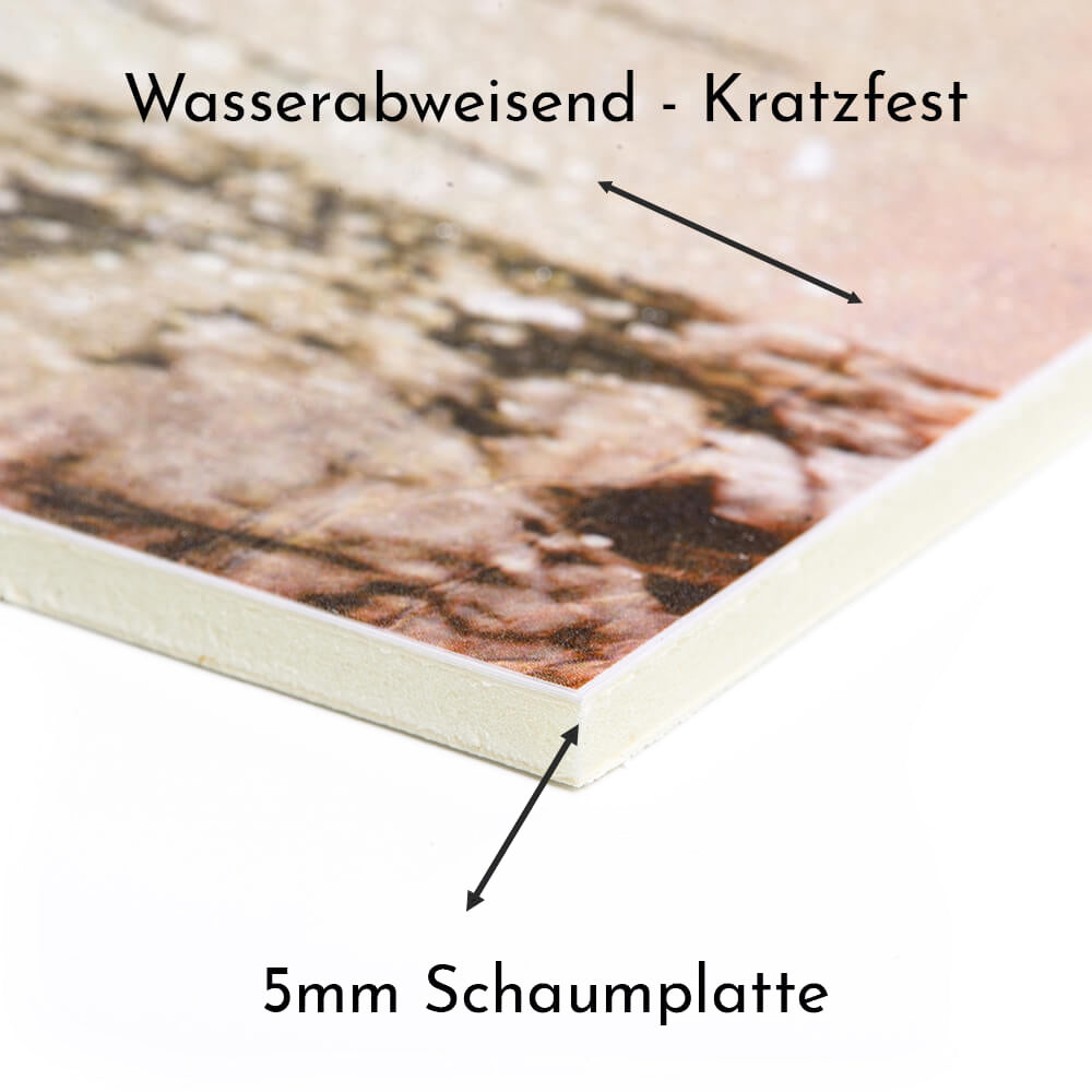 Historisches Bild "Skigebiet" aus den 60er Jahren im Holzrahmen Hochkönig