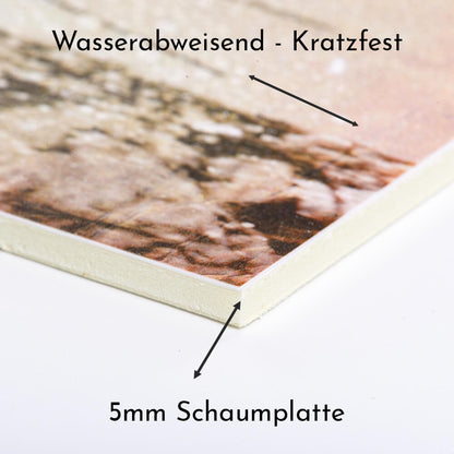 Historisches Bild "Bergtour" aus den 60er Jahren im Holzrahmen Hochkönig