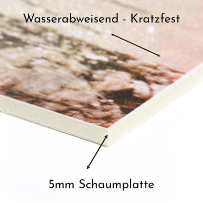 Historisches Bild "Winter am Berg" aus den 60er Jahren im Holzrahmen Kitzsteinhorn